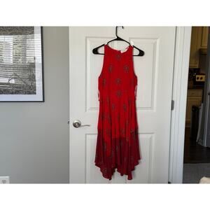 Red (Size 2) ALC Elisa Sleeveless Printed Dress